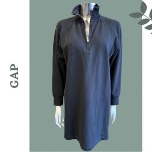 🛍️3/$40 GAP Women's Black Pullover Romper Dress Knit Athleisure Size Extra Small